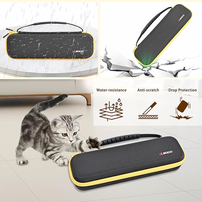 RLSOCO Hard Case for BaBylissPRO Nano Titanium &amp ghd Platinum+/Original/Gold Flat Iron Hair Straightener | Compact Design with YKK Zipper &amp Scratch Protection - Black (Case Only)