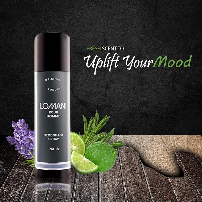 Lamuni Paris Pour Homme Deodorant Spray for Unisex 200 ml