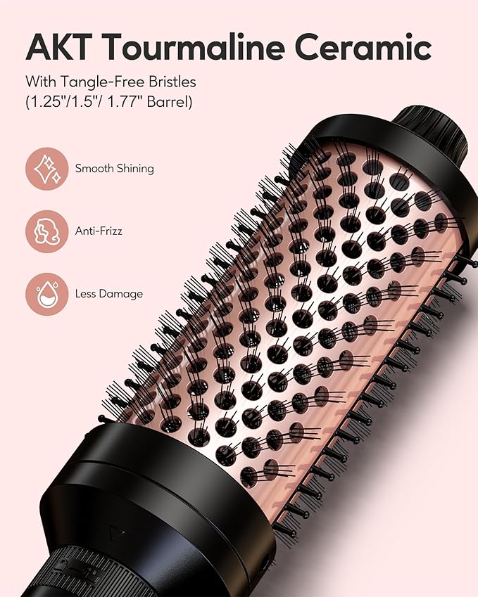 Terviiix Pencil Flat Iron(Orange) &amp PRO Thermal Brush Set