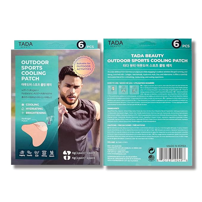 Sun Patch Under Eye UV Protection for Golf Hiking Driving Outdoor Sports | Cooling Sunblock Patches Scar &amp Sun Damage Protection (#3 24PCS (4PK))