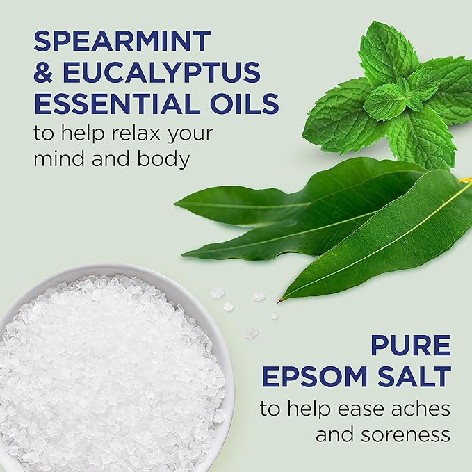 Dr Teal's Body Wash (Pack of 4) &amp Shea Sugar Body Scrub (Pack of 3) with Eucalyptus Spearmint &amp Rose