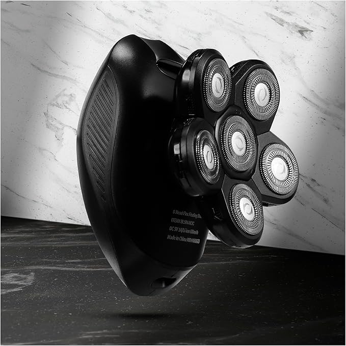 Bally 6 Head Floating Shaver Total Grooming with 6-in-1 Multi-Functional Electric Floating Shaver 6 Heads LED Display Lithium Rechargeable 50 Min Usage