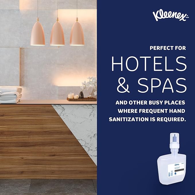 Kleenex Ultra Moisturizing Foam Hand Sanitizer (34643) Clear 1.2L Package 2 Packages / Case