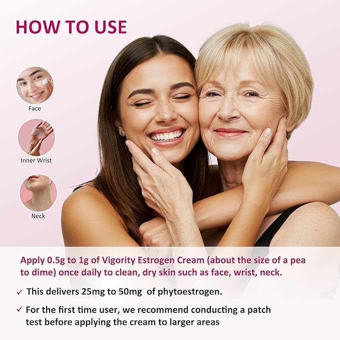 Estrogen Cream For Women Natural Bioidentical Hot Flashes Menopause Relief Estrogen Cream With Wild Yam Menstrual Cycle &amp Body Balance Support Helps Reduce Hot Flashes Paraben-Free Vegan 3