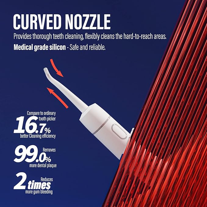 Portable Water Flosser for Teeth Professional Cordless Dental Oral Irrigator Tankless and Rechargeable IPX7 Waterproof Dental Water Flosser for Home and Travel Braces &amp Bridges Care