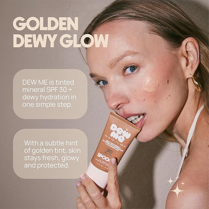 Glow SPF Duo – Dew Me Tinted Mineral SPF 30 Face Sunscreen + Cheeky Shimmer Mineral SPF 30 Body Sunscreen