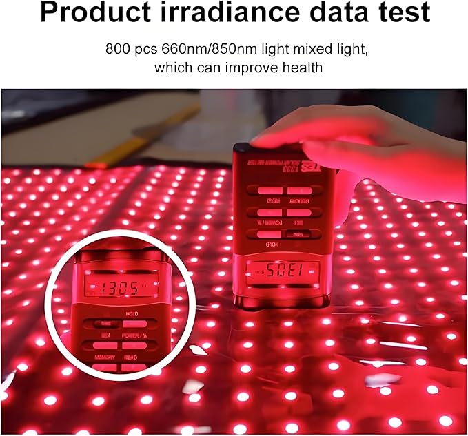 Red Light Therapy Pad 360 LEDs Large Red and Infrared Light Therapy Pad Blanket with 660nm 850nm Near Infrared55W Light Wrap for Full Body Waist Shoulder Muscle