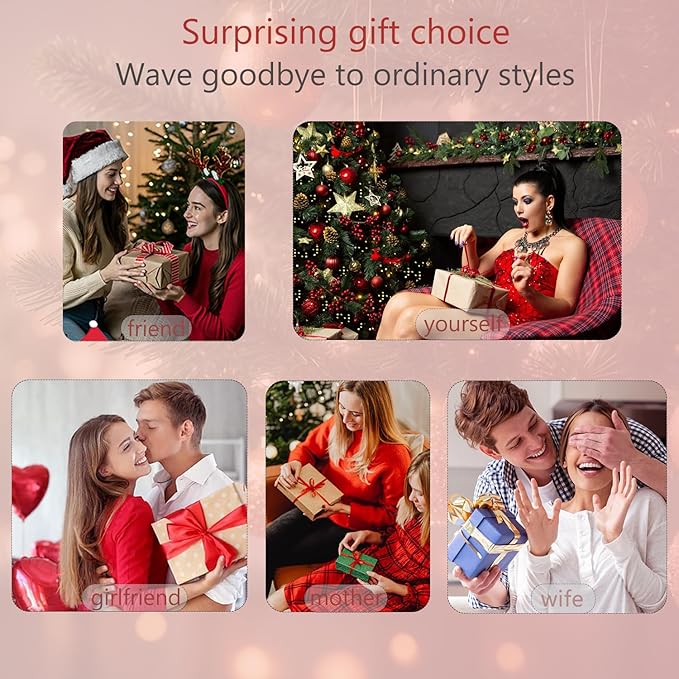 Hair Curling Wand 32mm Curling Iron Professional Ceramic Hair Curler Wand Big Curls Adjustable Digital Temperature Dual Voltage Auto Shut-Off (no Fixing Clip)