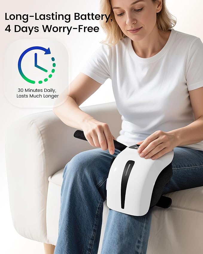 CILI Cordless Knee Massager with Heat &amp VibrationRed Light Knee Massager for Pain ReliefHeated Knee Brace with 3 Heat &amp 3 Vibration Levels Heating Pad for Knee PainGifts for WomenMen
