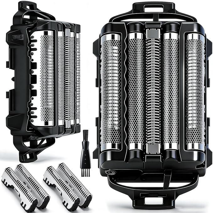 Shaver Replacement Blades and Foil Compatible with Panasonic ARC5 5-Blade WES9032P ES9032 ES9034 ES9036 ES9038 Fits Models ES-LV61 ES-LV65 ES-LV67 ES-LV95 ES-LV97(2 pcs)