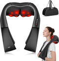 ALLJOY Shiatsu Neck and Back Massager with Heat Deep Tissue Kneading Electric Massager for Shoulder Lumbar and Leg Pain Relief Self-Care Wellness Gifts for Women Men Mom Dad