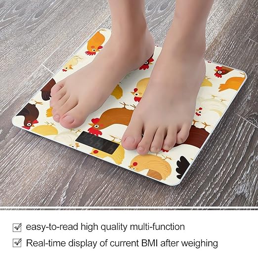 Men's Smart Scale for Body Weight Digital Bathroom Weighing Scale Automatic Switch Energy Saving Scale A Brood of Chickens