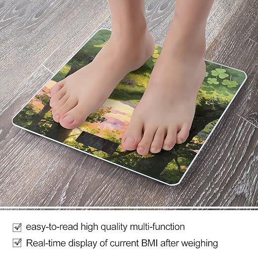 Everything Grows Smart Scale for Body Weight Digital Bathroom Scale Toughened Glass Weight Scale with Large LCD Backlight Display High Precision Scales Weighing Machine
