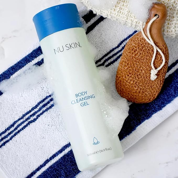 Nu Skin Body Cleansing Gel | Gentle Hydrating Wash for All Skin Types | Moisturizes Cleanses and Refreshes Skin | Luxurious 16.9 fl oz Bottle for Daily Use