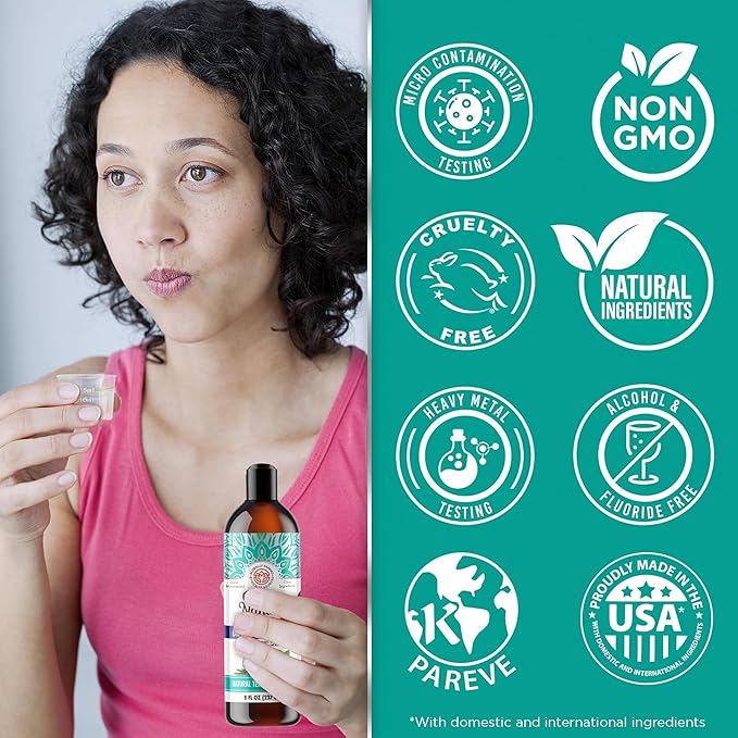 GuruNanda Fresh Start Oral Care Bundle – 70ct Disposable Pre-Pasted Toothbrushes &amp 8oz CocoMint Oil Pulling for Easy Refreshing Oral Hygiene