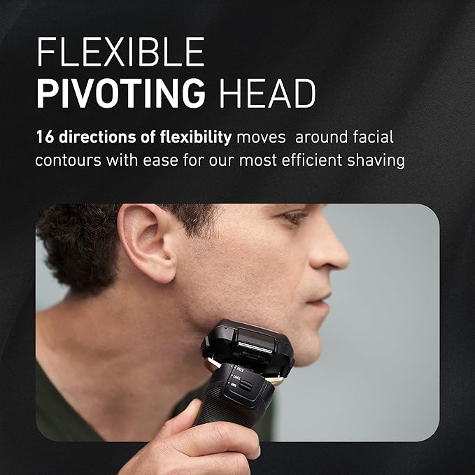 Panasonic ARC5 Electric Razor for Men with Pop-Up Trimmer Wet/Dry 5-Blade Shaver Men's Electric Razors for Shaving Face with Intelligent Shave Sensor and 16D Pivoting Head ES-LV67-K (Black)
