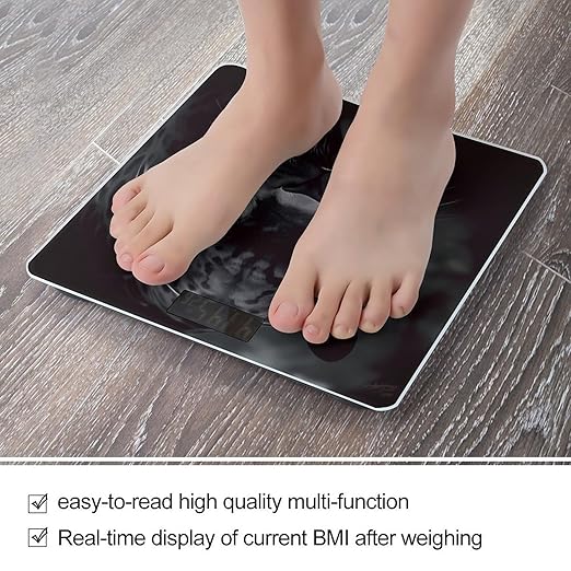 Digital Bathroom Scale for Body Weight Scale with Bright LCD Display High Accuracy Step-On Technology Auto On/Off Animal Panther Digital Scales 400 Lbs /180kg