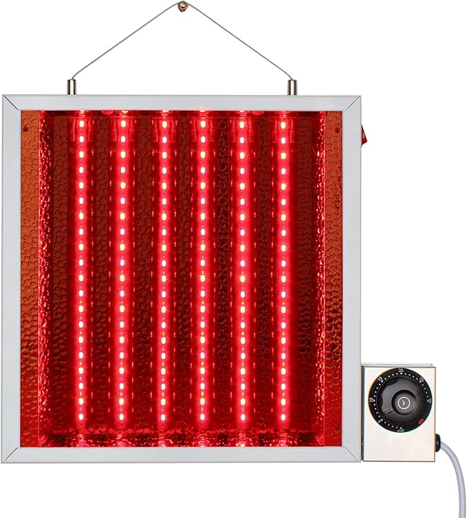 Red Light Therapy Device Red NIR 660/850nm w 1X1Ft 50W High-Power Clinical Grade LEDs Great for Improve Sleep/Pain Relief/Skin Healthy/Anti-Aging/Energy/Recover (1X1Ft/50W)