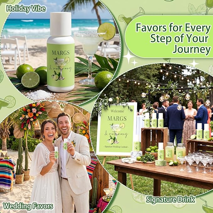 Demissle 20 Pcs Margs Matrimony Bachelorette Party Favors Summer Mini Sunscreen Travel Size Bulk 1 oz Spf 30 Margs and Matrimony Sunscreen Lotion for Mexican Bridal Shower Wedding Beach Party Favor