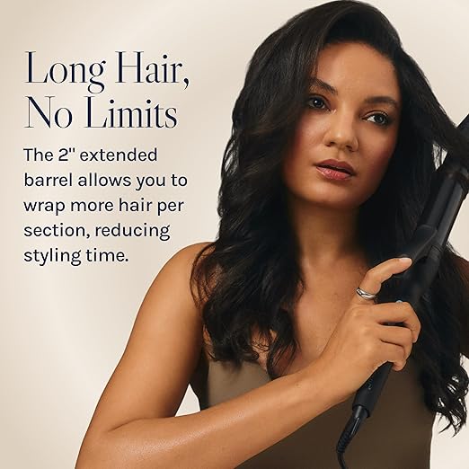 Bio Ionic Long Barrel Curling Iron with Moisture Heat Technology &amp NanoIonic MX Versatile Curling Wand - Multiple Barrel Sizes for Tight Classic Loose &amp Soft Curls