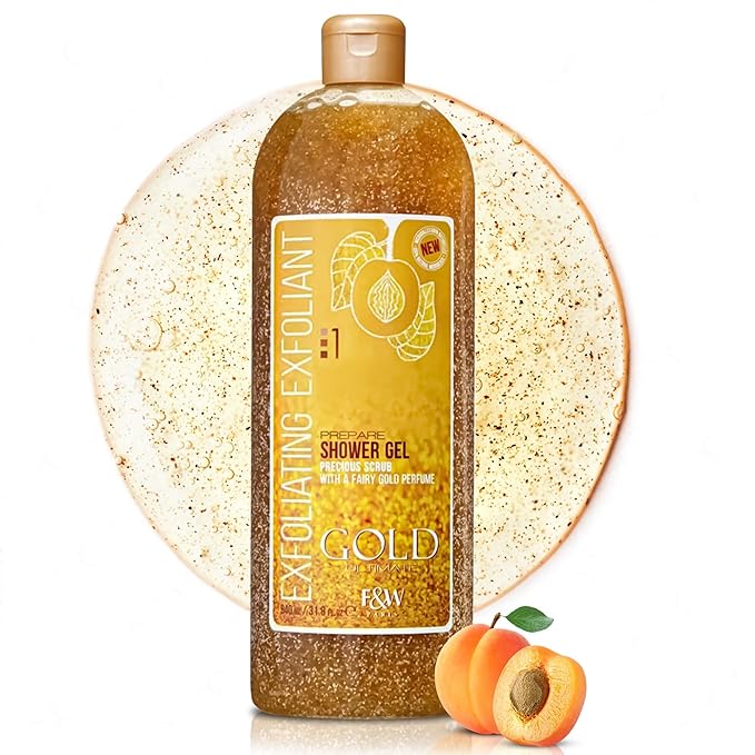 FAIR &amp WHITE Gold Precious Scrub Exfoliating Body Wash 31.8 fl. oz. / 940 ml