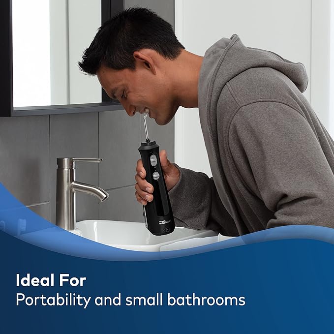 Waterpik Cordless Pearl Water Flosser Rechargeable Portable Water Flosser for Teeth &amp Aquarius Water Flosser Professional for Teeth Gums Braces