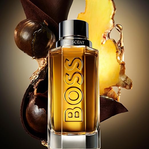 Hugo Boss The Scent Eau de Toilette – Ambery Men's Cologne – With Notes of Ginger Manika Fruit &amp Leather Accords – Long Lasting Fragrance