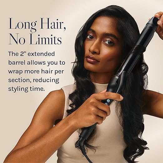 Bio Ionic Long Barrel Curling Iron with Moisture Heat Technology &amp NanoIonic MX Versatile Curling Wand - Multiple Barrel Sizes for Tight Classic Loose &amp Soft Curls