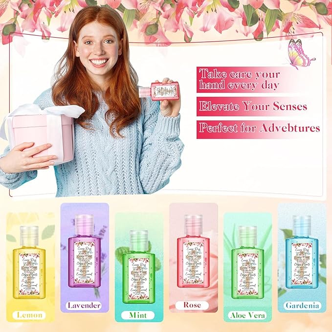 30 Pack Christian Hand Sanitizer Bulk Mini Travel Size with Bible Verse Religious Party Favors for Vacation Bible School Church Women Mom Pastor Prayer Gifts
