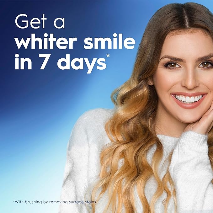 Crest 3D White Brilliance Whitening Mouthwash Alcohol Free Clean Mint 1L (33.7 fl oz) Pack of 6