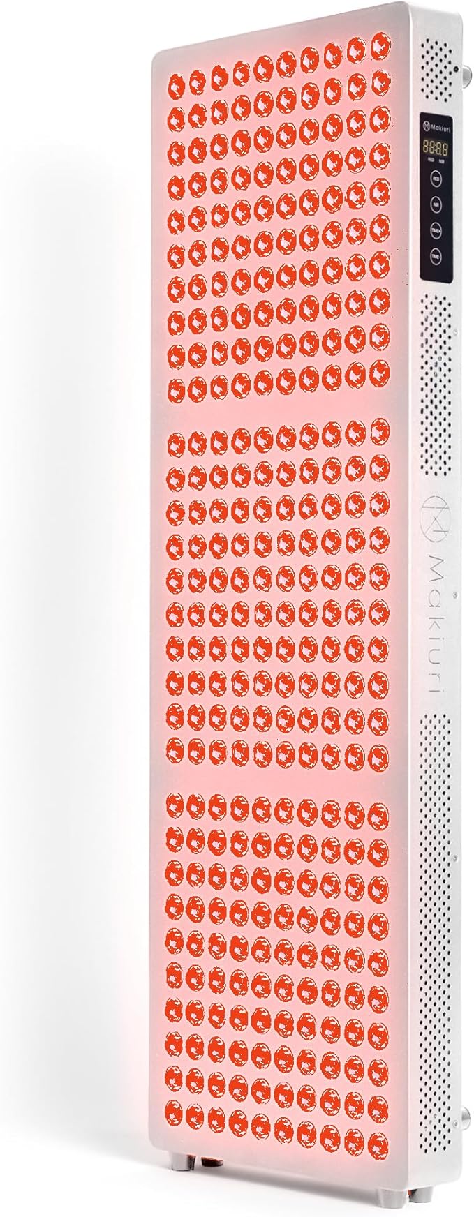 Makiuri Red Light Therapy Panel for Full Body | 630 nm 660nm 810nm 830nm 850nm | Clinical Grade Red &amp Near-Infrared LED Light Therapy (5 Wavelengths) | High Irradiance | Neptune (White 300 LED
