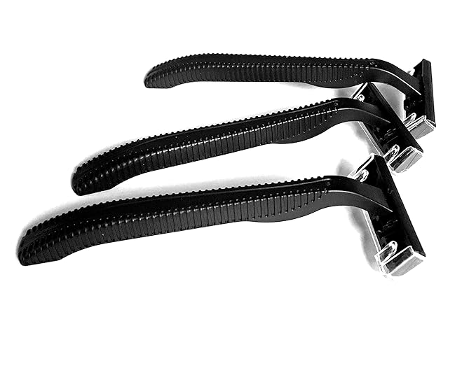 1000 Box of Low-Cost Bullet Blades Black Razor Blades Disposable Stainless Steel Hospitality Quality Shavers High End Twin Blade Razors for Men and Women