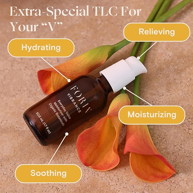 FORIA Everyday Vulva Moisturizer - Organic Hydrating Natural Feminine Skincare - 1.7 Fl Oz