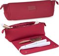 BAREFOOT CARIBOU Hair Tools Travel Bag and Heat Resistant Mat for Flat Irons Straighteners Curling Iron and Haircare Accessories 2-in-1 design with Interior Pockets Portable Organizer