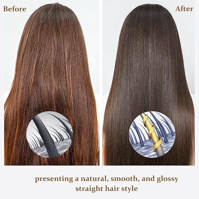 Hair Straightener Attachment for Dy-Son Airwrap HS01/HS05/HS08 Smoothing Attachment with Automatic Open/Close for Straight &amp Smooth Hair Black