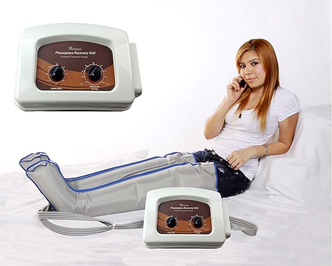 Compression Leg Massage System w/Full Leg Complete Set (X-Large)