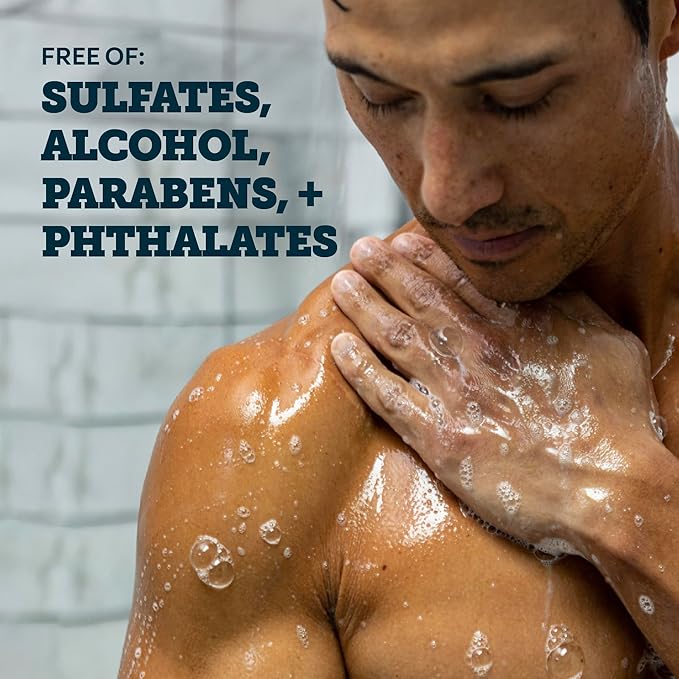 Oars + Alps Body Wash for Men Mens Body Wash &amp Face Cleanser with Vitamin E &amp Antioxidants Moisturizing Paraben &amp Sulfate Free Cleanser Fresh Ocean Splash 32oz