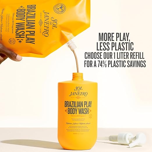 Sol de Janeiro Brazilian Play Body Wash | Moisturizing Shower Gel in Cheirosa 62 Scent