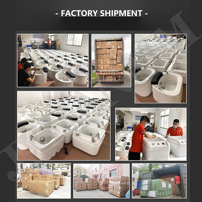 Footbath Barrel deep Foot Bath Spa with Massage Special for Hotel Salon Acrylic Pedicure Chair Bowl with Pedicure Foot Rest Massage Foot and 60PCS foot bath bags for Soaking Feet Foot Bath Basin J