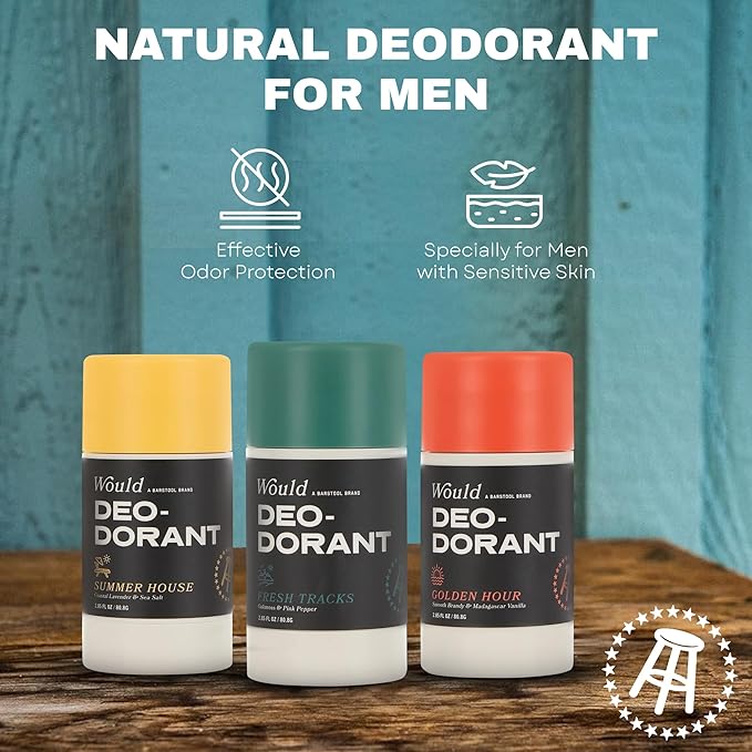 Would Aluminum Free Deodorant For Men - 2.85 Fl Oz Natural Deodorant For Men - Odor Protection Natural Extracts Essential Oils Oakmoss &amp Pink Pepper 1 Pack