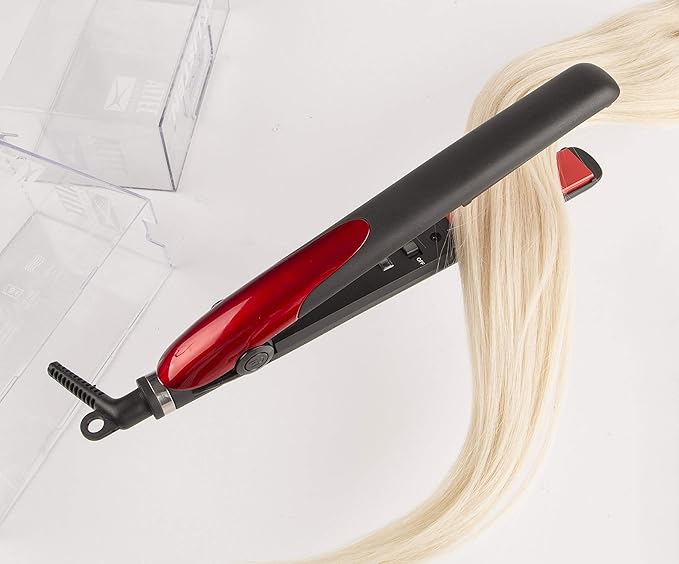 VIVITAR Ceramic Flat Iron Hair Straightener and Mini Hair Straightner Straightens and Curls with Adjustable Temperature For All Hair Types