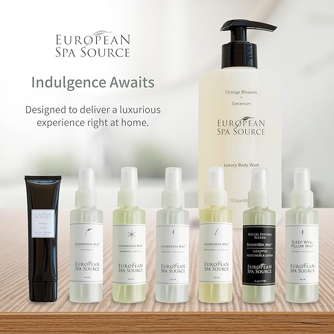 European Spa Source Luxury Body Wash Orange Blossom and Geranium Refreshing Bath and Shower Gel Cleanser 22 fl oz.
