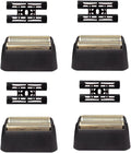 Replacement Foil Professional 5 Star Series Finale Shaver Shaper Super Close and Cutter Bar Assembly Compatible with Wahl Shaver Foil Model 7043-1007031-100 Replacement Heads(4 Pack Gold)