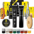 Beard Club Mens Grooming Kit &amp Beard Trimmer for Men - Professional Cordless Electric Hair &amp Moustache Trimmer Straight Razor Shampoo Balm Brush &amp Comb - Grooming Kit Gift Set