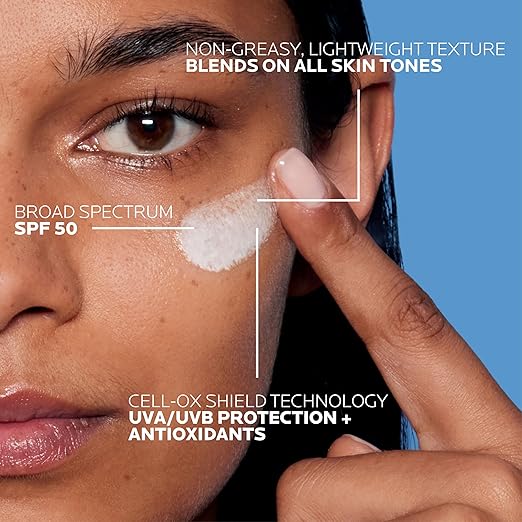 La Roche Posay Anthelios UV Sunscreen SPF 50 Daily Sunscreen for Face in 3 Formulas UV Tone with Niacinamide UV Hydra with Hyaluronic Acid UV Clear with Azelaic Acid Broad Spectrum Invisible SPF