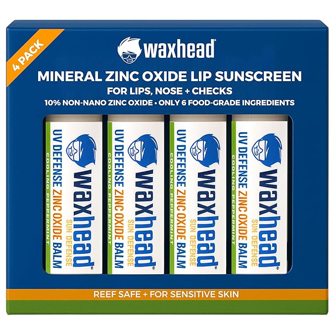 Waxhead Tinted Sunscreen For Face Zinc Oxide SPF Lip Balm SPF Lip Sunscreen For Lips