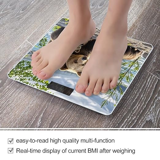 Mother Bear and Cubs Scale for Body Weight Smart Scales Digital Bathroom Scale High Precision Weighing Scales with Large Display Weighing Machine for People