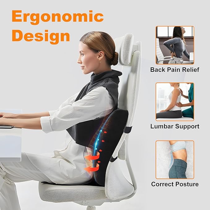 CILI Foot Massager &amp Lumbar Support Pillow