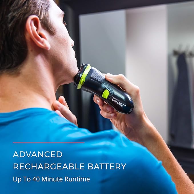 Remington Ultrastyle Rechargeable Rotary Shaver Pr1320 Black/Neon Green