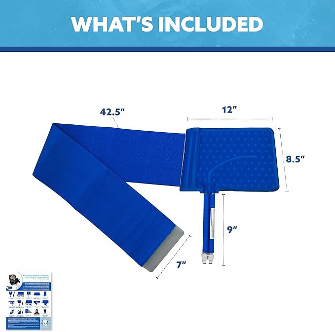 Polar Active Ice® Back Therapy pad 12” x 8.5” with Attached Belt. Use only with The Polar Active Ice #AIS Therapy System.